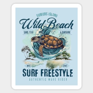 Wild Beach-Surfers Island Sticker